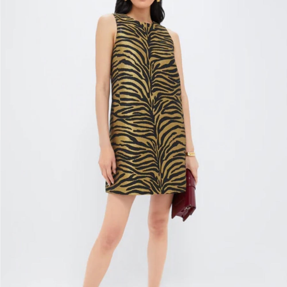 Tuckernuck Black and Tan Zebra Mini Dress
